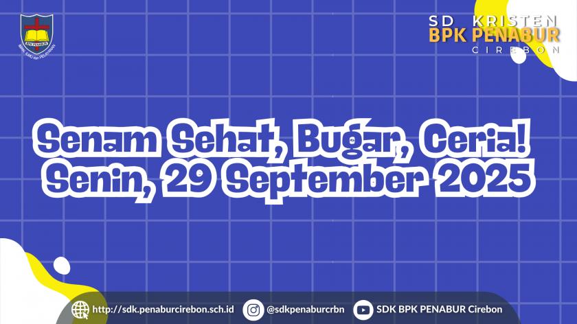 Senam Sehat, Bugar, Ceria! Senin, 29 September 2025
