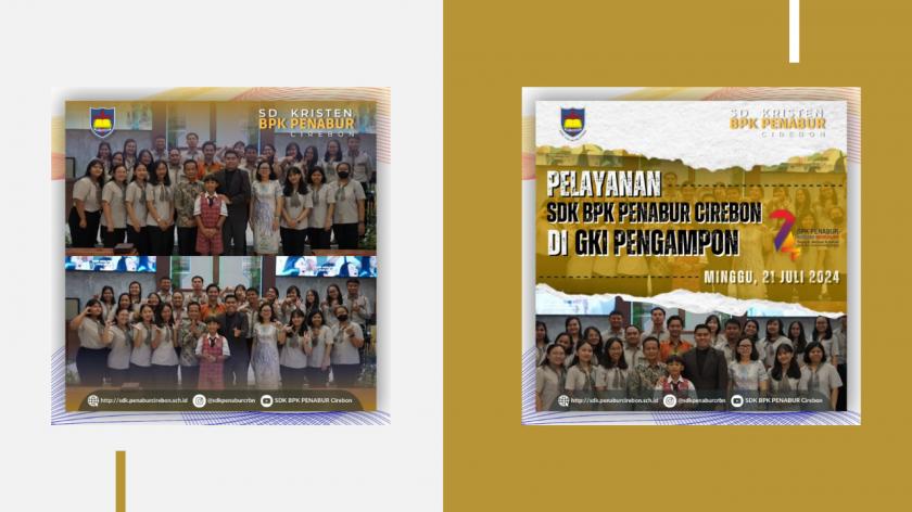 Pelayanan Guru & Karyawan SDK BPK PENABUR Cirebon di GKI PENGAMPON dalam rangka HUT BPK PENABUR Ke-74
