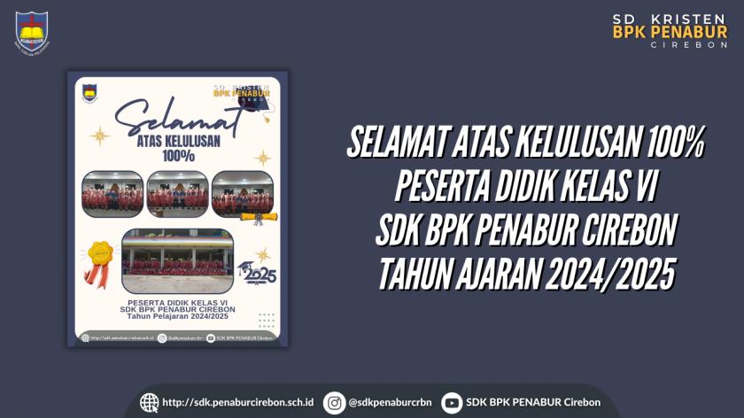 SELAMAT ATAS KELULUSAN PESERTA DIDIK KELAS VI